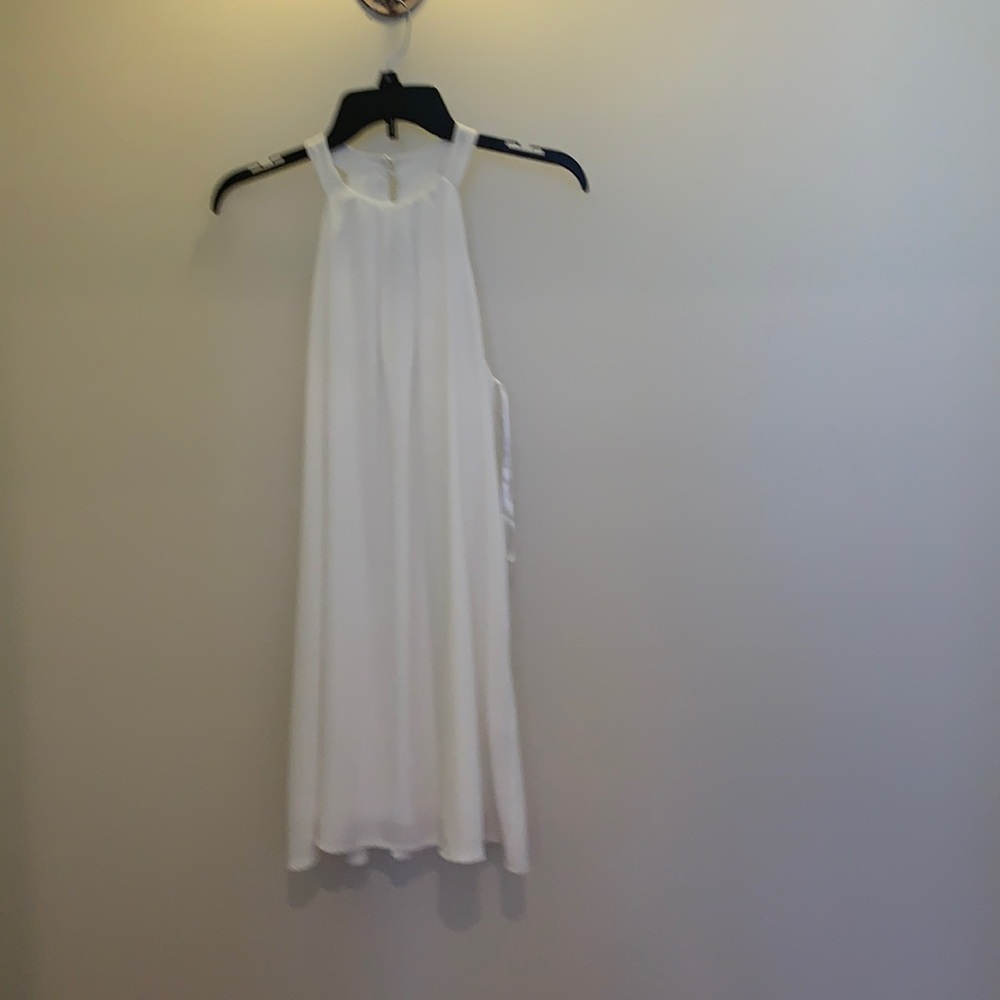One Clothing Juniors White‎ Halter Dress Small
